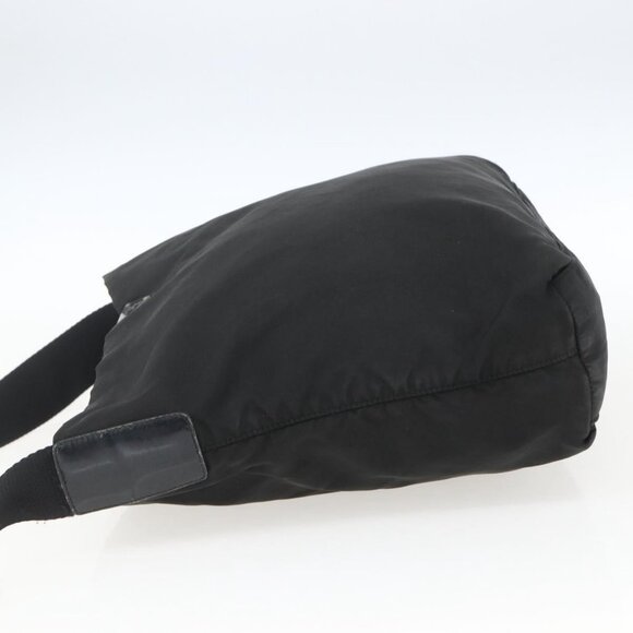 Authentic PRADA Shoulder Bag Nylon Black Silver - Picture 11 of 16